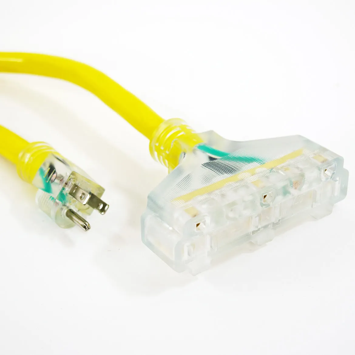100-Foot 10 Gauge Triple Tap Extension Power Cord