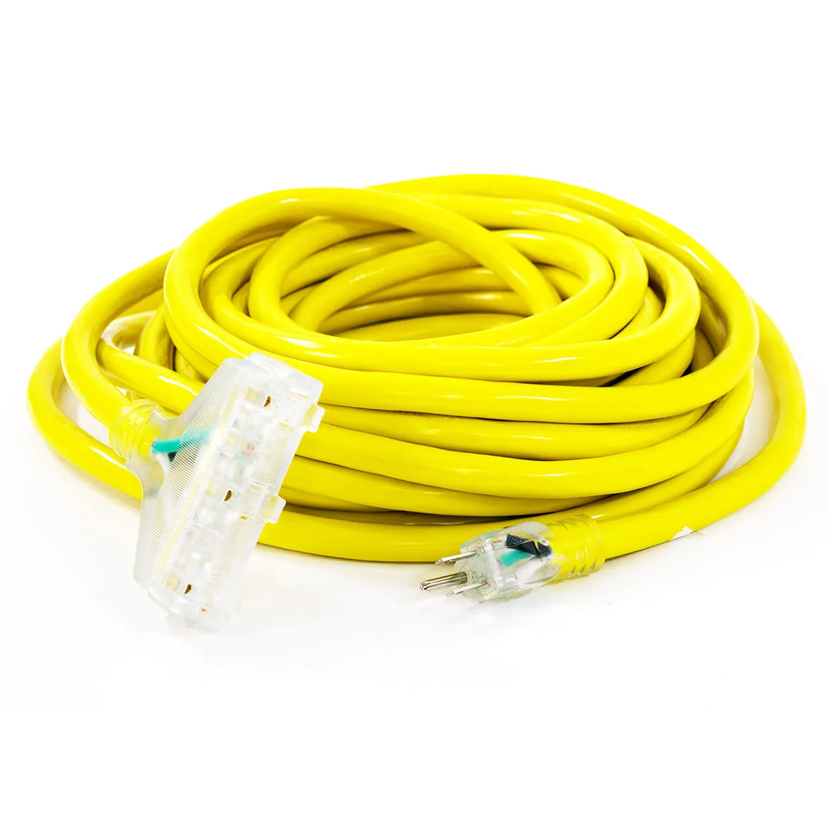 100-Foot 10 Gauge Triple Tap Extension Power Cord