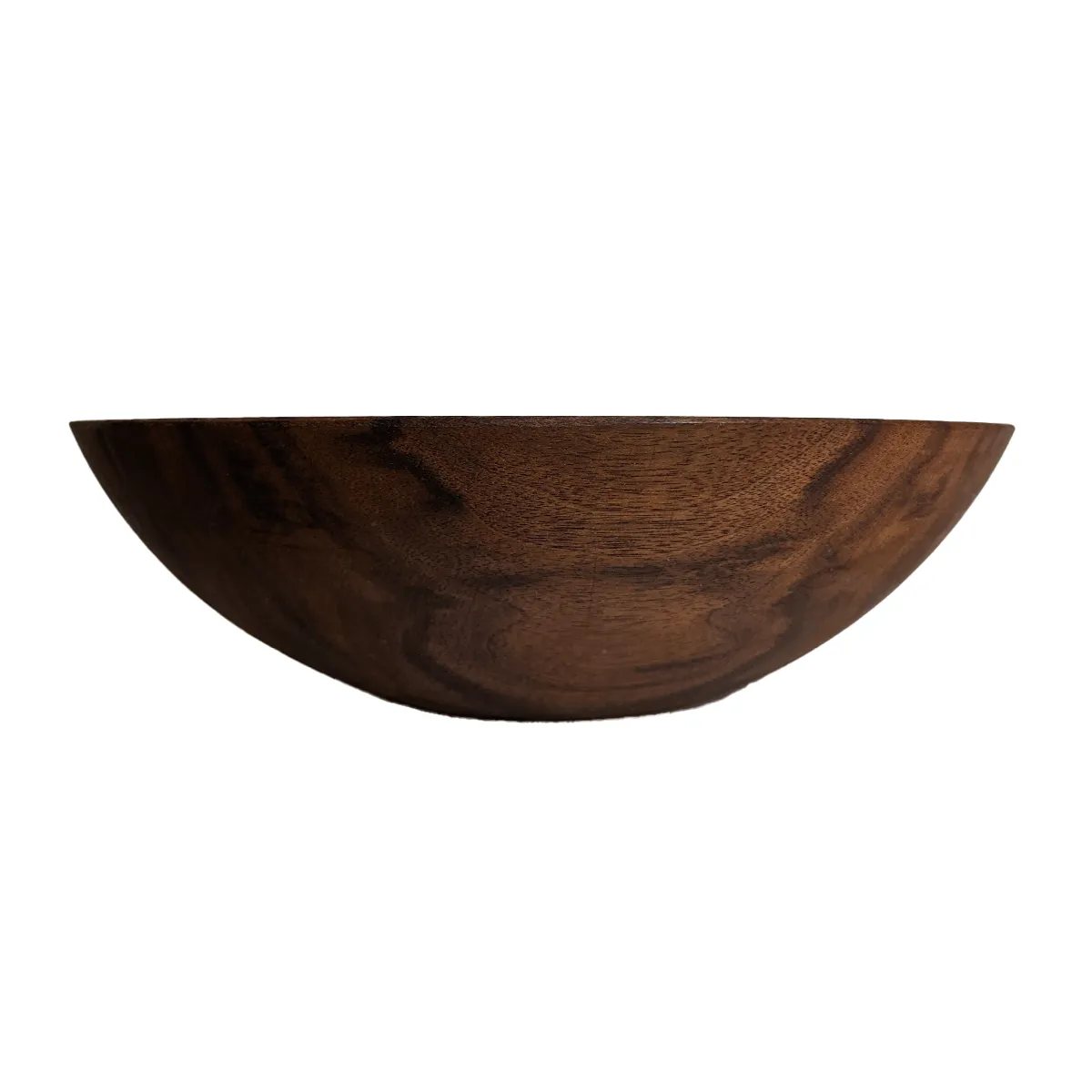 13" Black Walnut Round Bowl