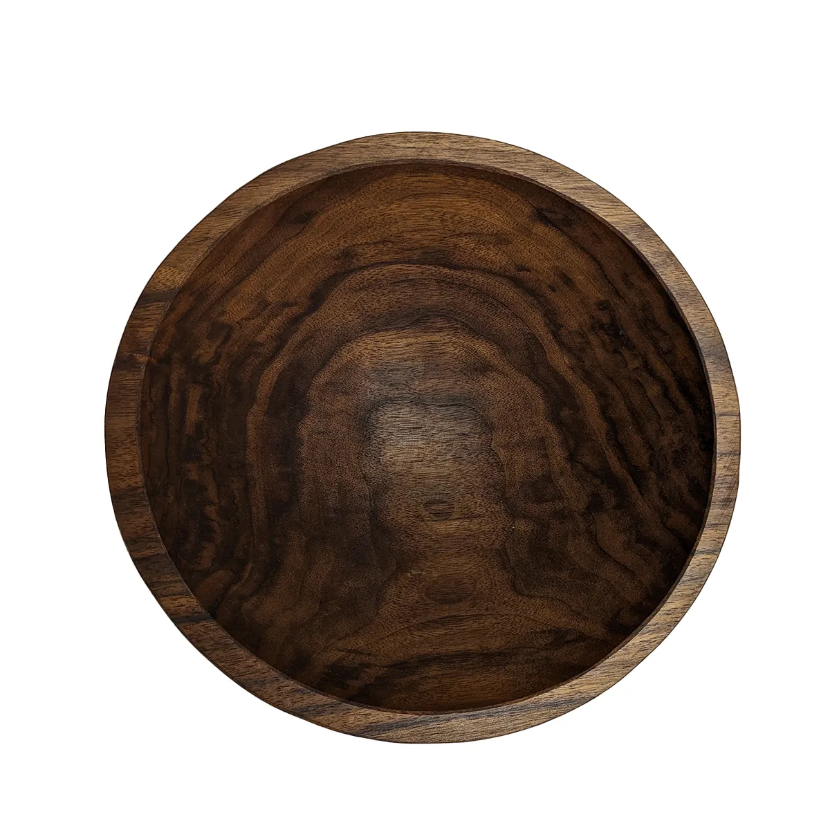 13" Black Walnut Round Bowl