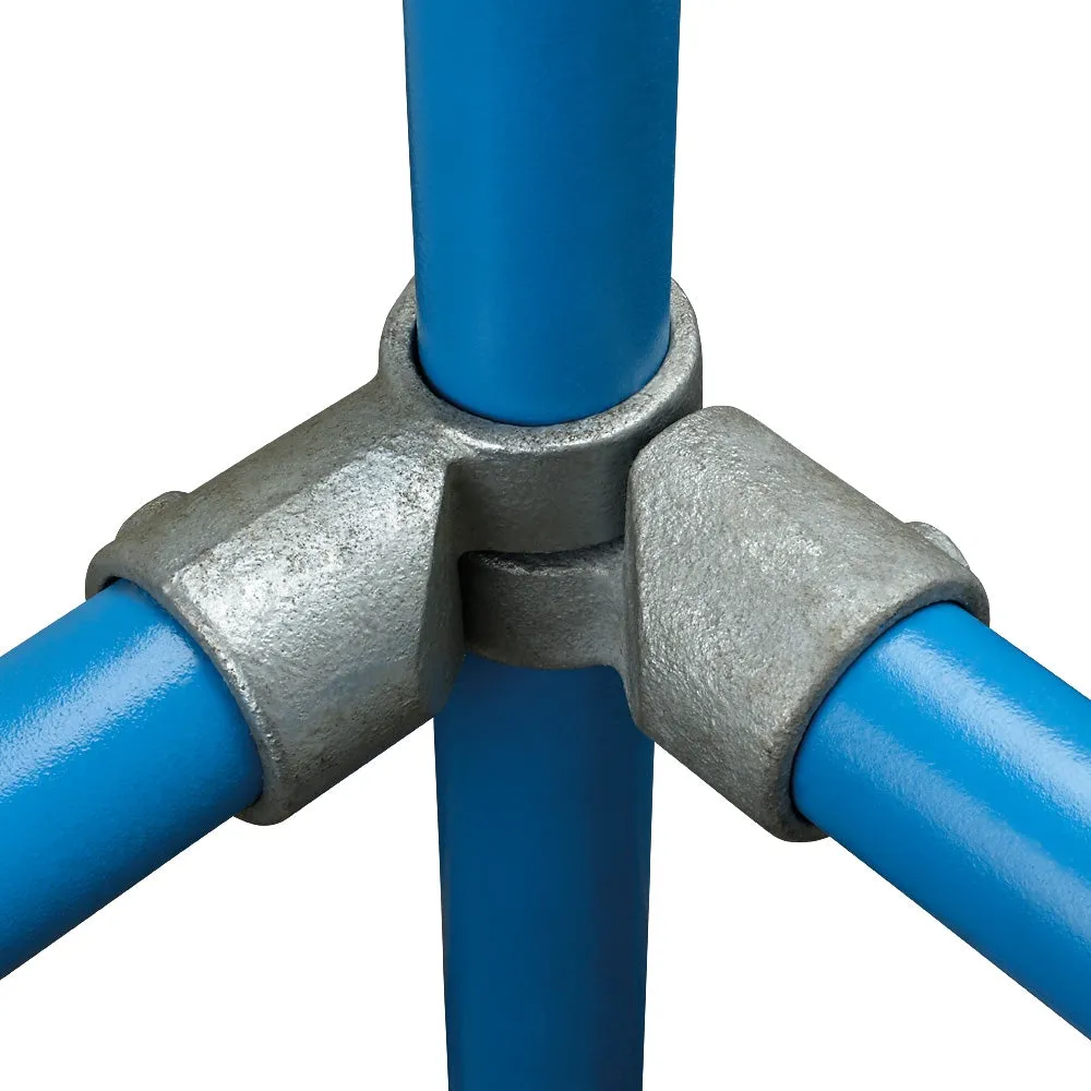 148E Swivel Adjustable Short Tee 85° - 235° Key Clamp To Suit 60.3mm Tube