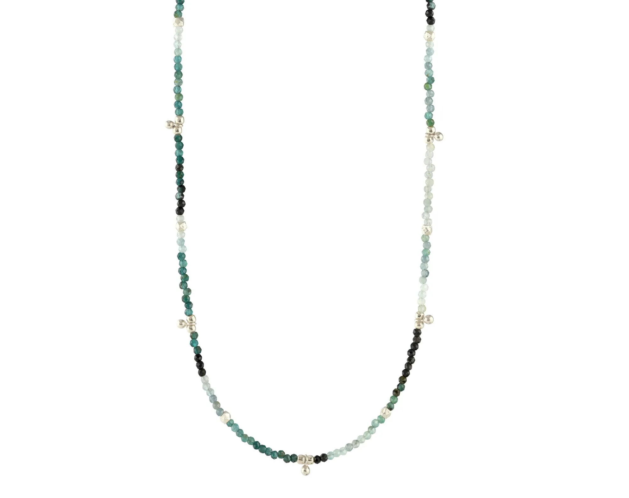 16" Grandiederite Silver Necklace