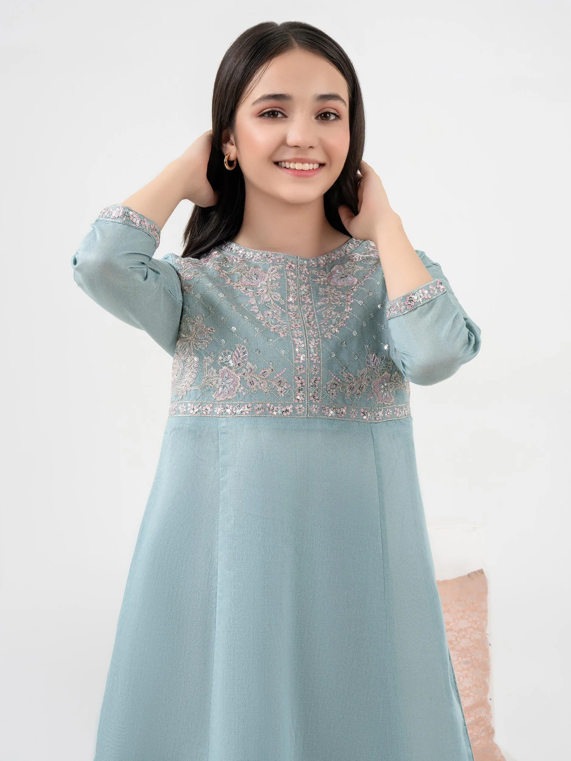 2 Piece Lawn Suit-Embroidered