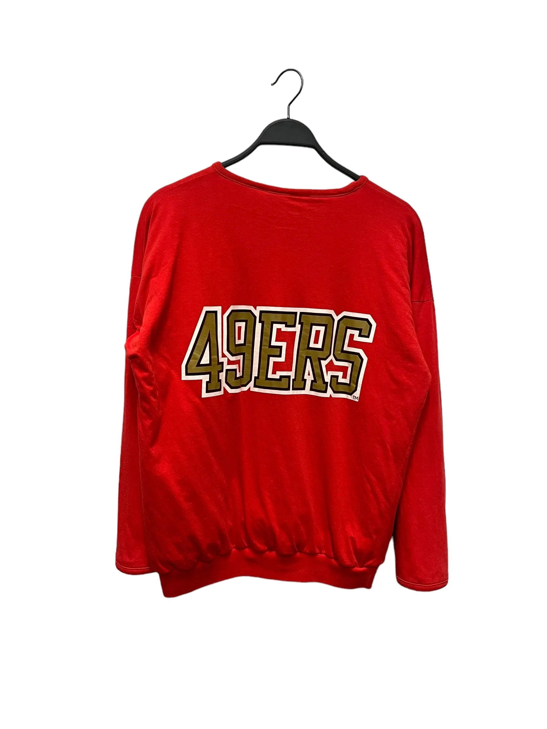 49ers/Sweatshirt/M/Graphic/Cotton/RED/90s Reversible 49ers Crewneck