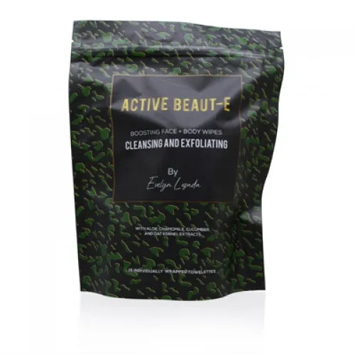 Active Beaute By Evelyn Lozada Boosting Face   Body Wipes
