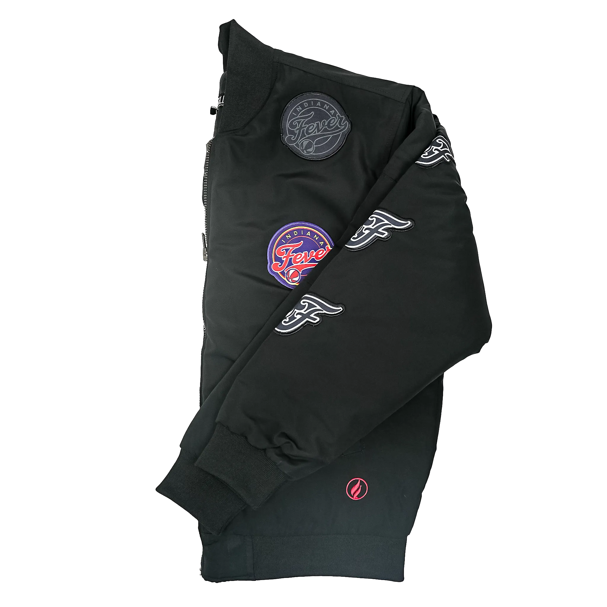 Adult Indiana Fever Patch Flight Jacket in Black by FISLL