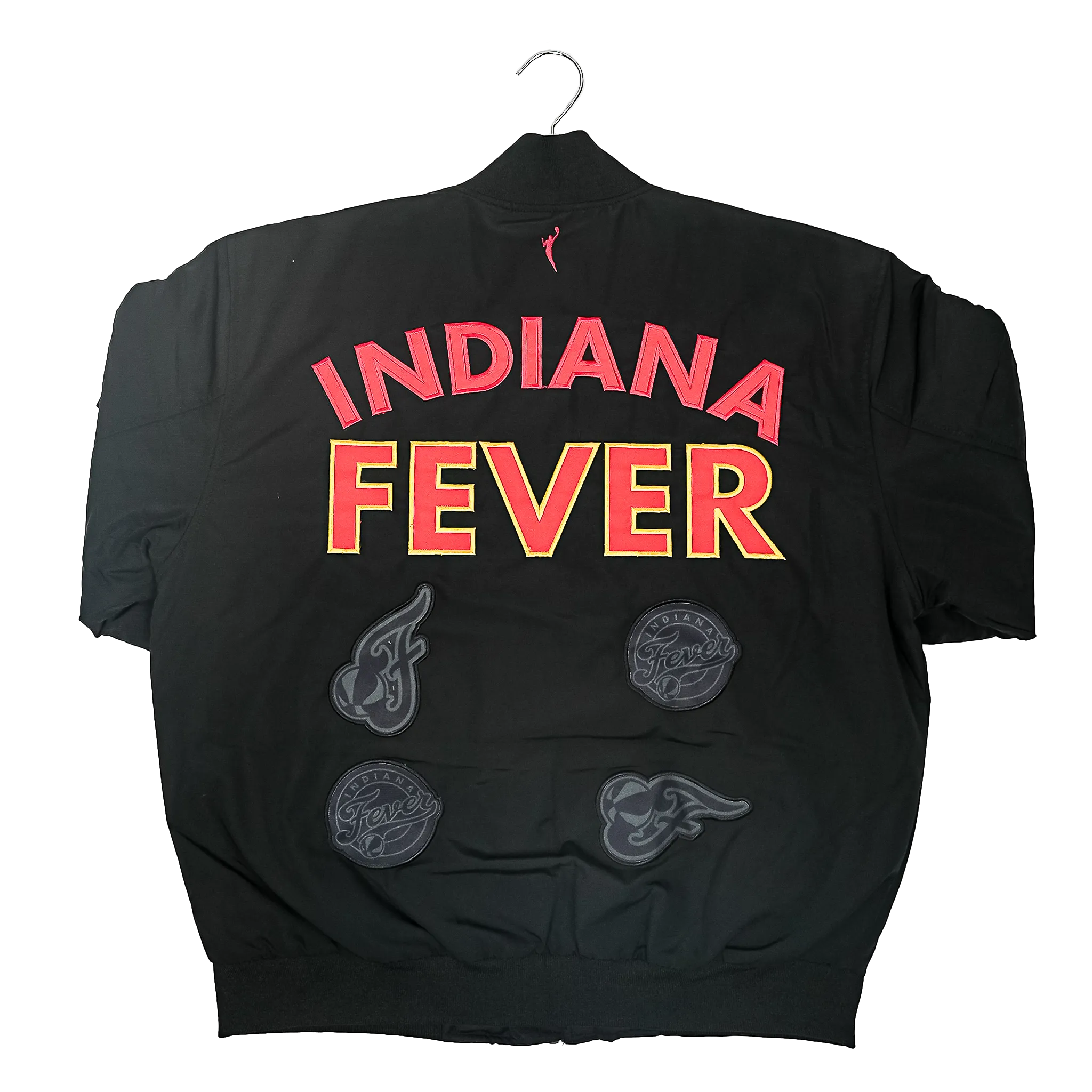 Adult Indiana Fever Patch Flight Jacket in Black by FISLL