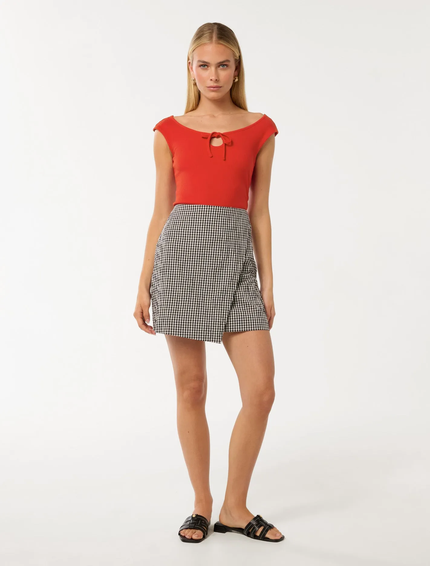 Audrey Tie Front Top