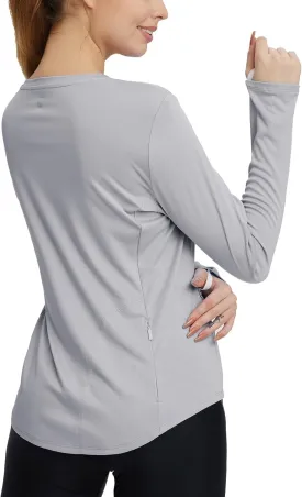 baleaf Women's UPF 50  Sun Shirts UV Protection Long Sleeve SPF Tops Lightweight Quick Dry Outdoor Clothing Pocket