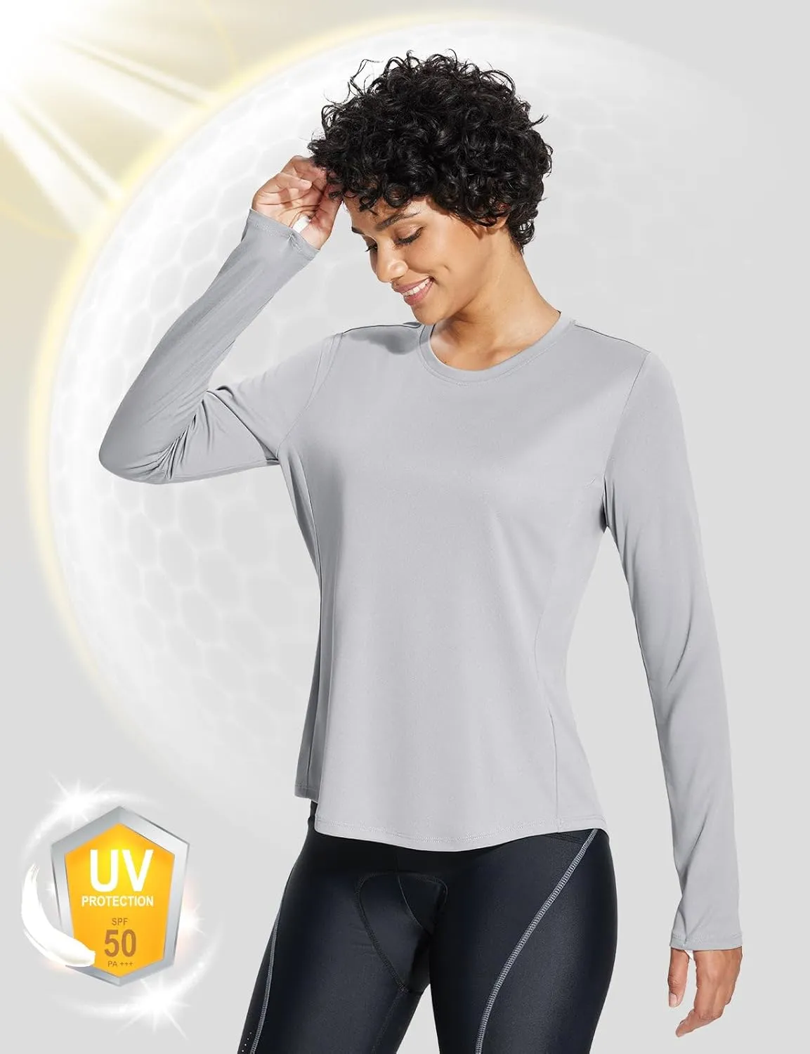 baleaf Women's UPF 50  Sun Shirts UV Protection Long Sleeve SPF Tops Lightweight Quick Dry Outdoor Clothing Pocket