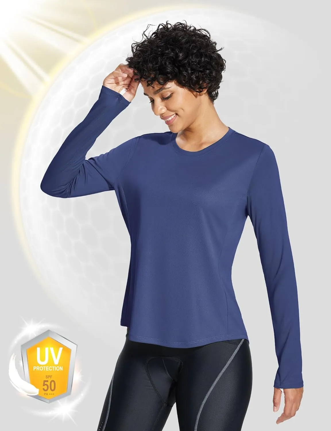 baleaf Women's UPF 50  Sun Shirts UV Protection Long Sleeve SPF Tops Lightweight Quick Dry Outdoor Clothing Pocket