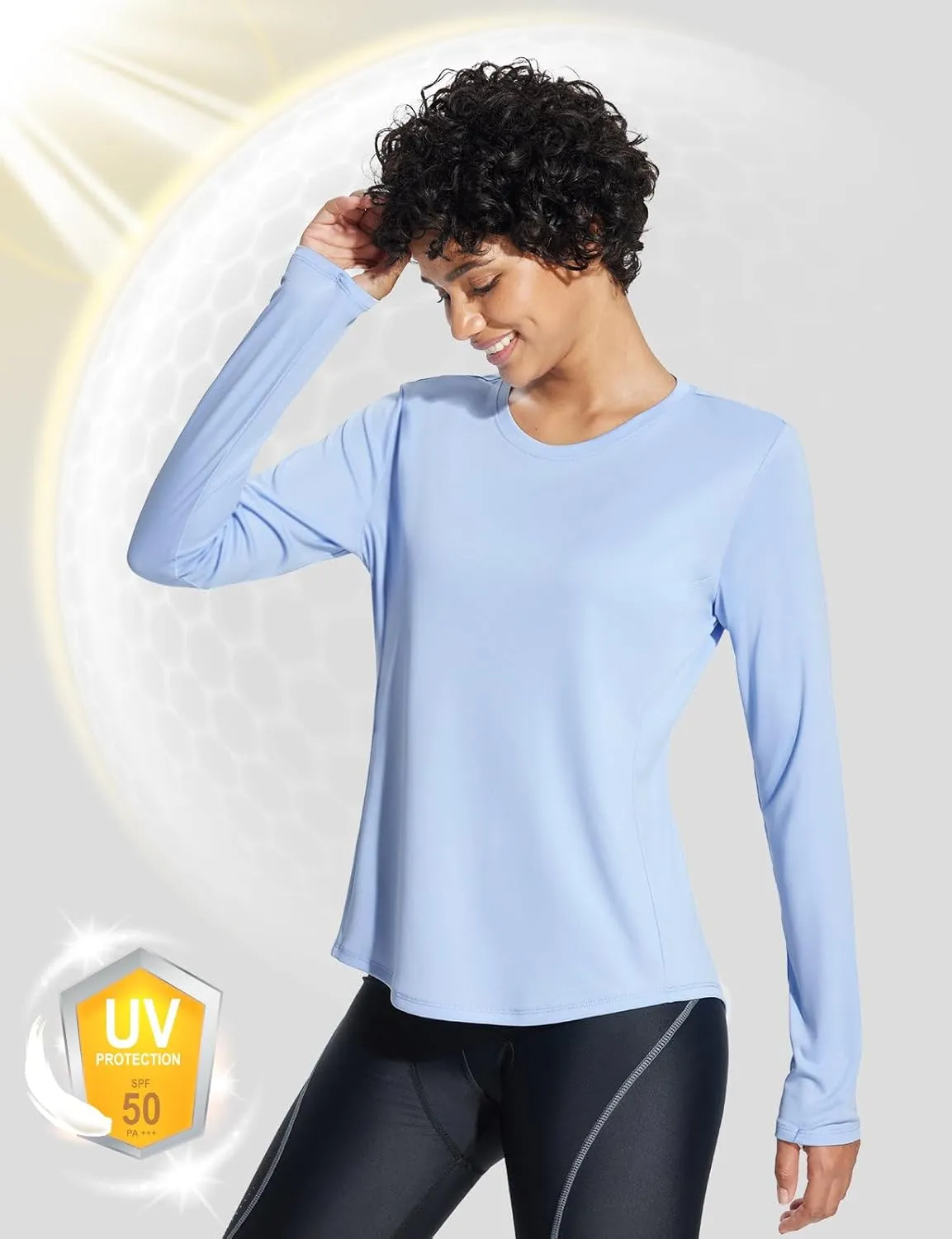 baleaf Women's UPF 50  Sun Shirts UV Protection Long Sleeve SPF Tops Lightweight Quick Dry Outdoor Clothing Pocket