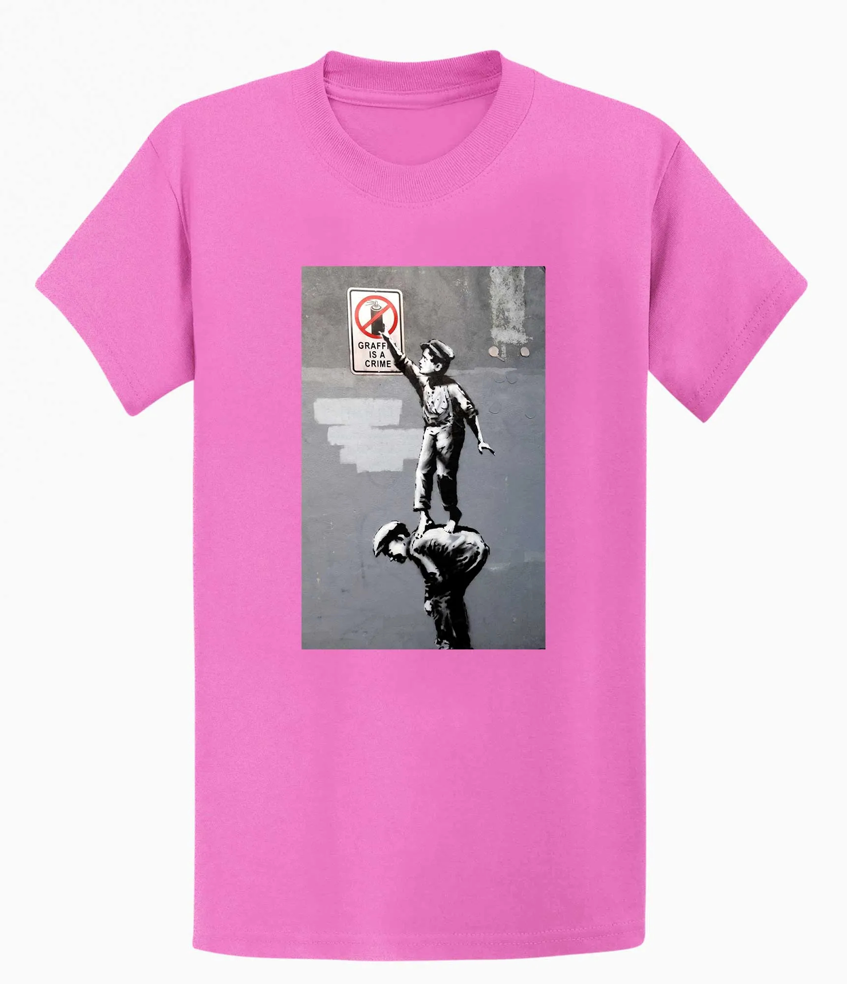 Banksy Unisex T-Shirt - Graffiti is a Crime