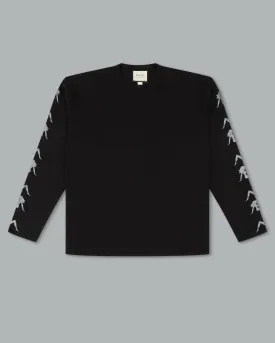 Big Rig Long Sleeve Tee. Jet Black.