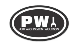 Black & White PW Car Sticker