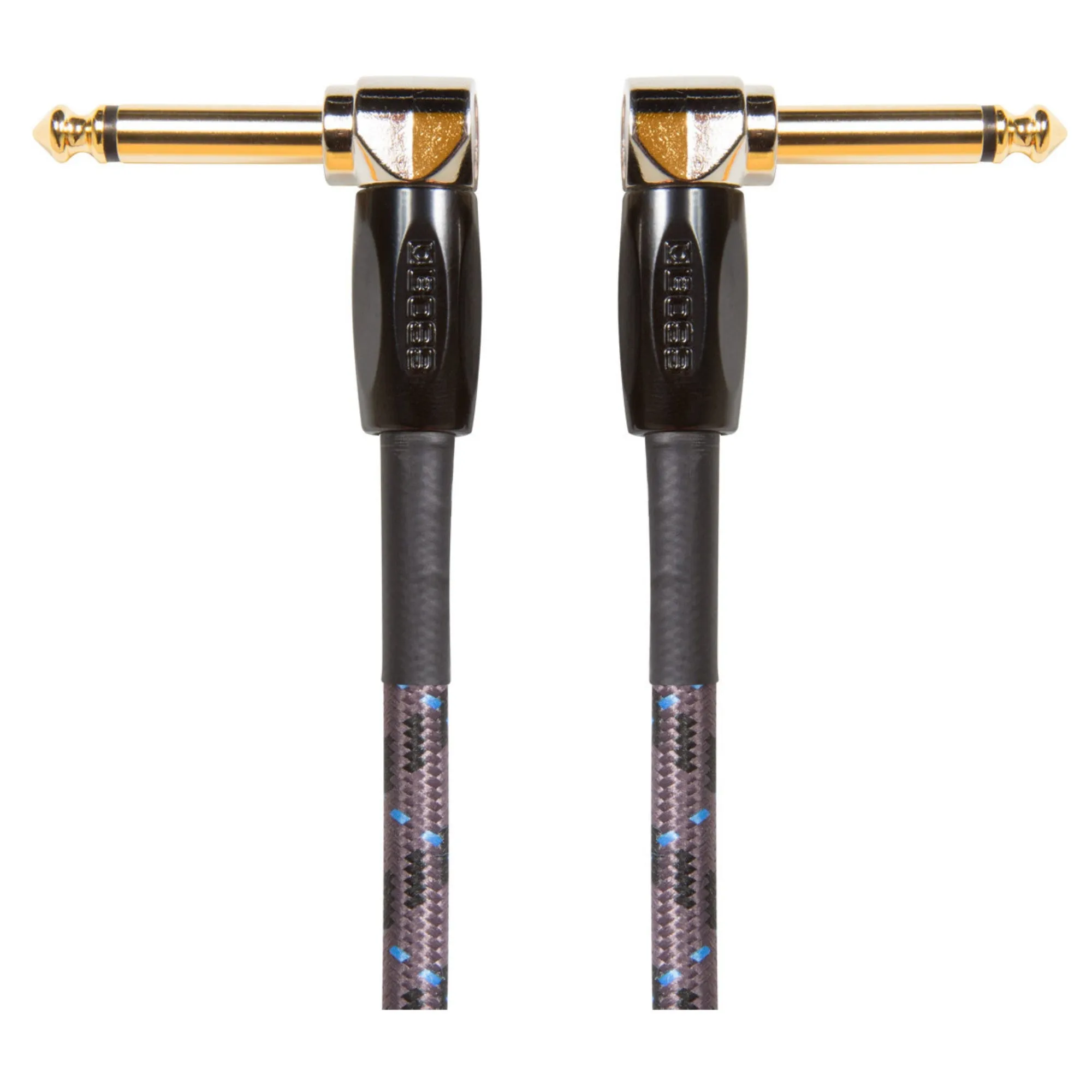 Boss BIC-3AA 3' Instrument Cable, Angled/Angled 1/4" Jack
