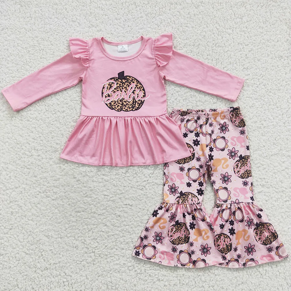Boutique Girls Clothing Pumpkin Outfits GLP0503