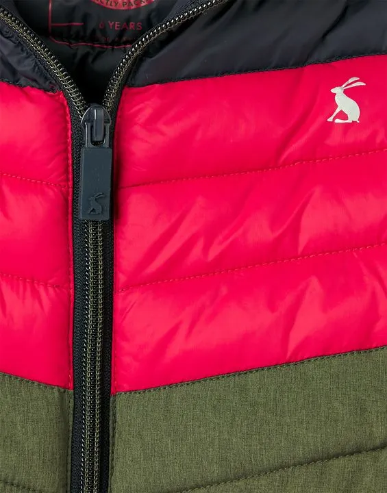 Boys Cairn Packaway Showerproof Jacket Colour Block | Joules