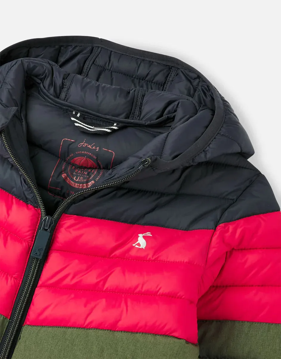 Boys Cairn Packaway Showerproof Jacket Colour Block | Joules