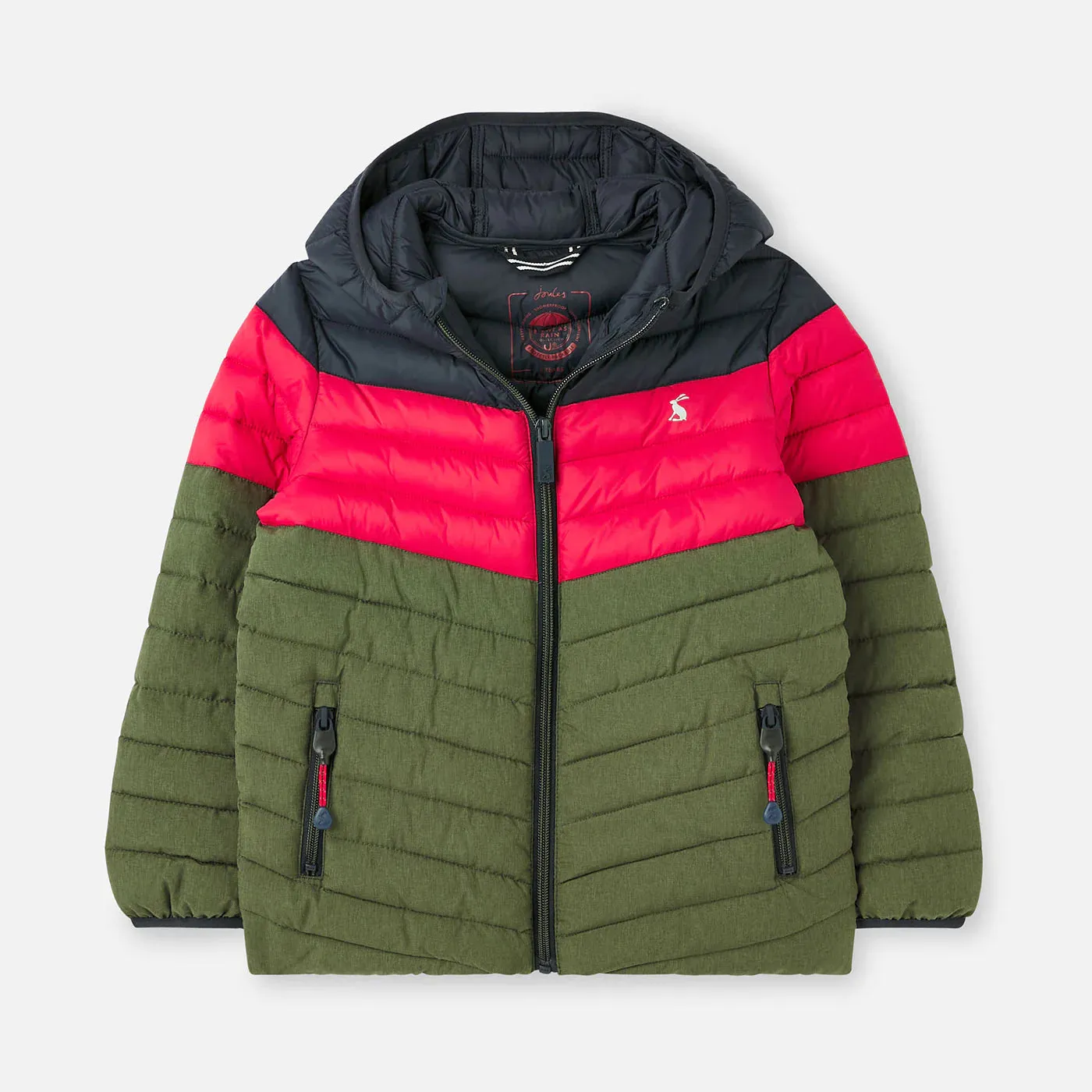 Boys Cairn Packaway Showerproof Jacket Colour Block | Joules