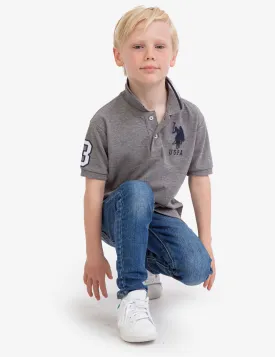 BOYS SOLID PIQUE POLO SHIRT