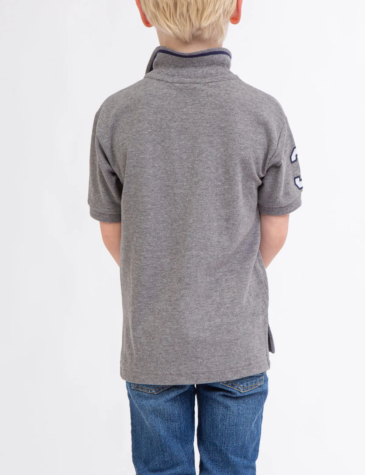 BOYS SOLID PIQUE POLO SHIRT