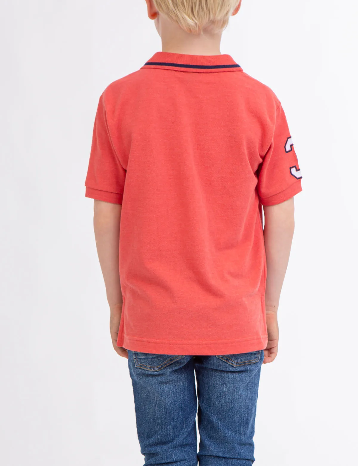 BOYS SOLID PIQUE POLO SHIRT