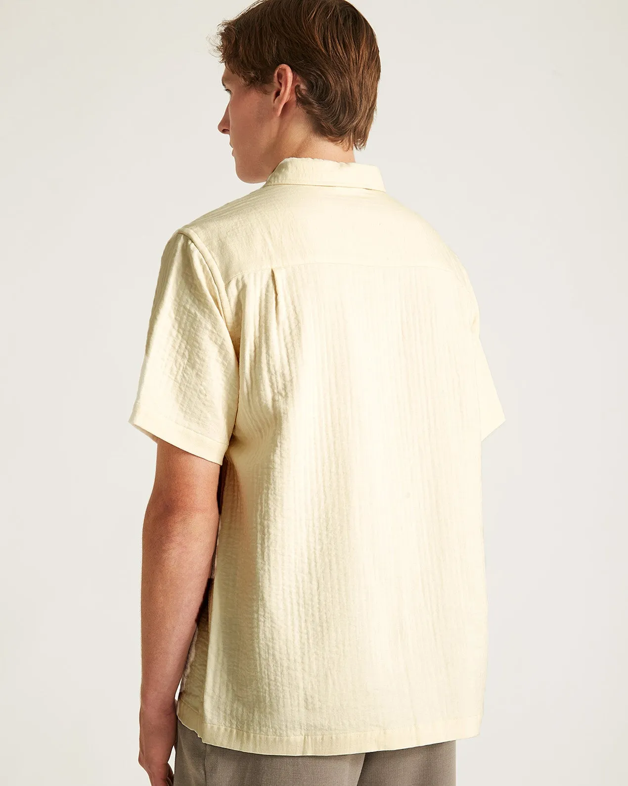 Bruce Double Layer Crinkle Short Sleeve Shirt
