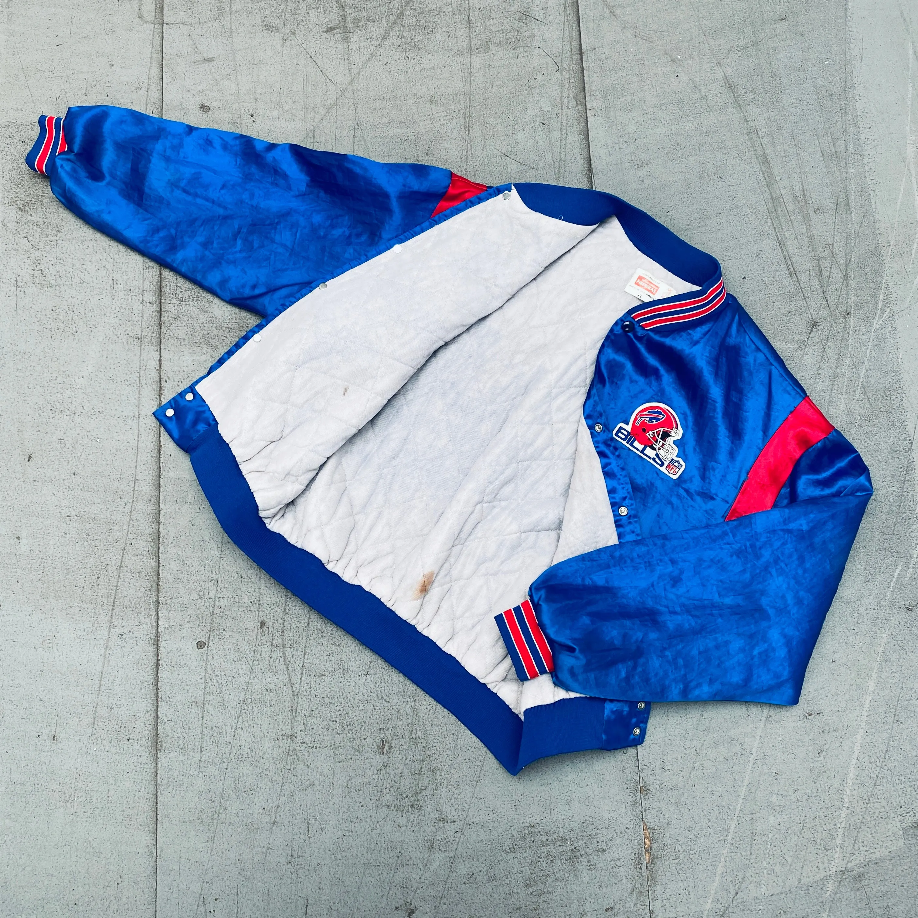 Buffalo Bills: 1990's Satin Swingster Jacket (XL)