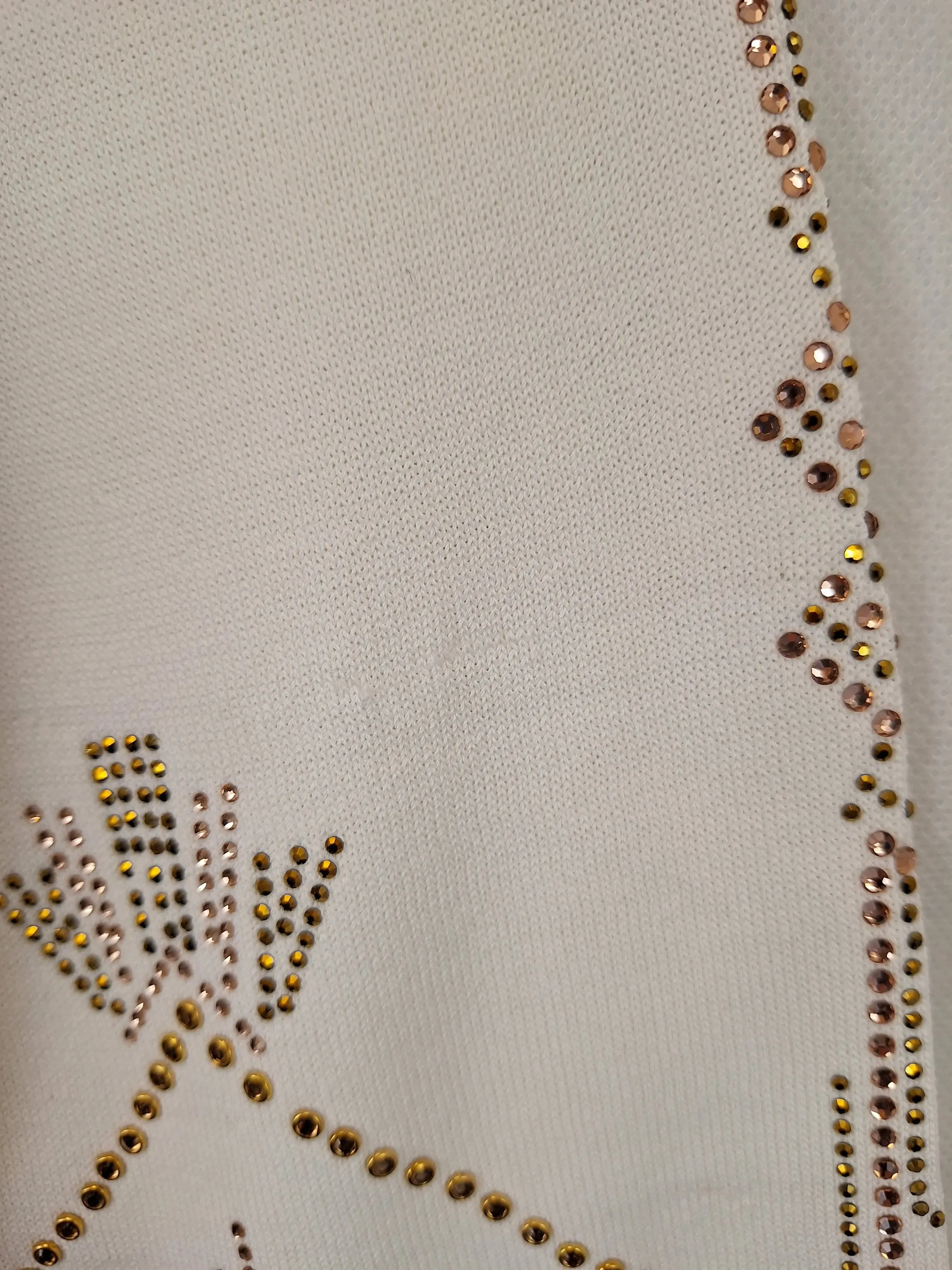 Camilla Embellished V-neck Fine Knit Top Size M
