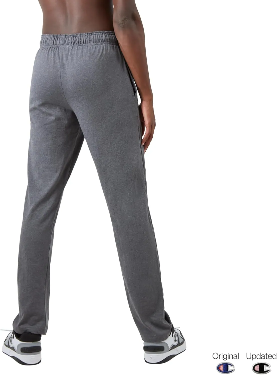 Champion mens Pants, Everyday Cotton, Lightweight Open-hem Lounge Pants for Men (Reg. Or Big & Tall)Track Pants