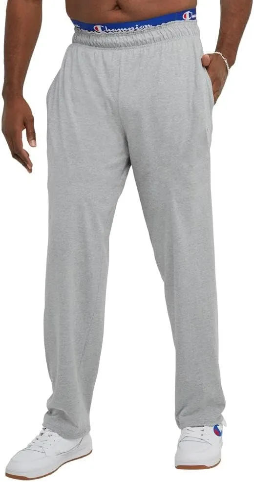 Champion mens Pants, Everyday Cotton, Lightweight Open-hem Lounge Pants for Men (Reg. Or Big & Tall)Track Pants