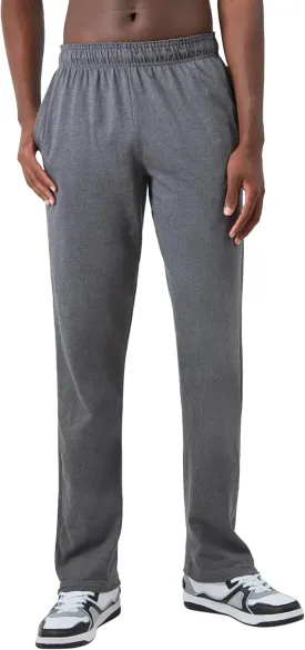 Champion mens Pants, Everyday Cotton, Lightweight Open-hem Lounge Pants for Men (Reg. Or Big & Tall)Track Pants