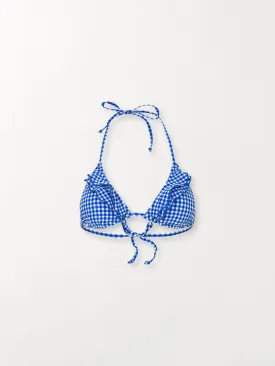 Check 2Frill Bikini Top