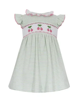 Cherries Smocked Knit Dress
