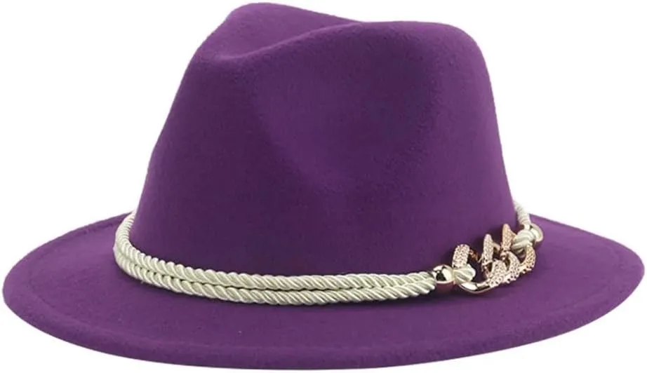 Classic Fedoras Hats Unisex Womens Mens Solid Color Panama Jazz Caps Wedding Party Formal Dress Hats