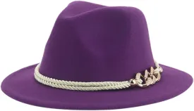Classic Fedoras Hats Unisex Womens Mens Solid Color Panama Jazz Caps Wedding Party Formal Dress Hats