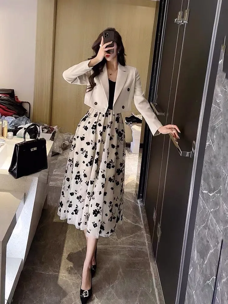 Client Gourika In Our Sabasa Gauze Dress With Jacket