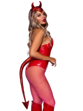 Devil Horn Headband and Tail Set