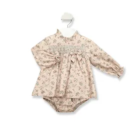 Dress- Floral Print with Bow
