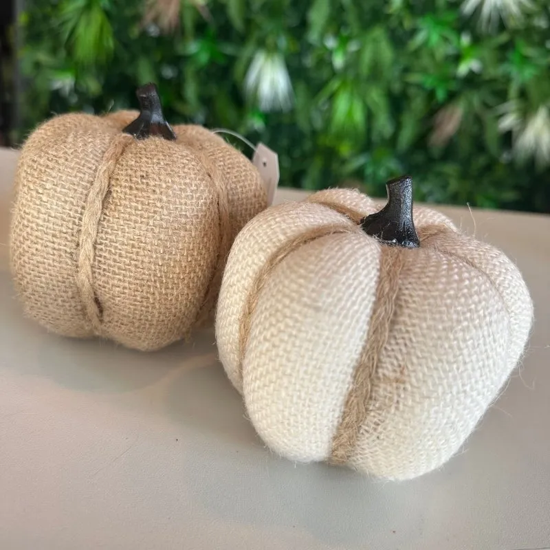 Fabric Pumpkin (Cream)