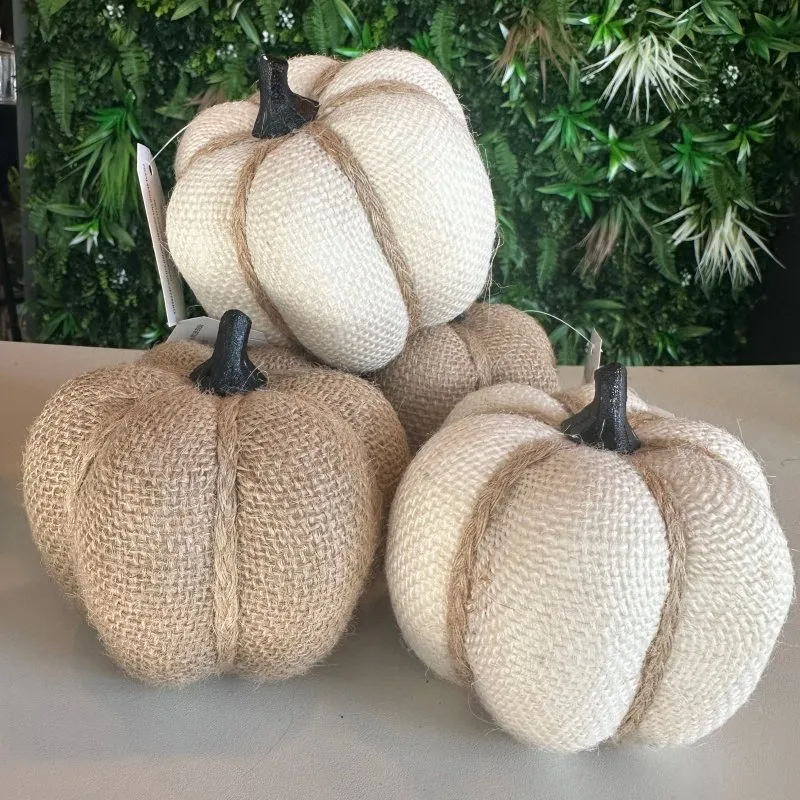 Fabric Pumpkin (Cream)