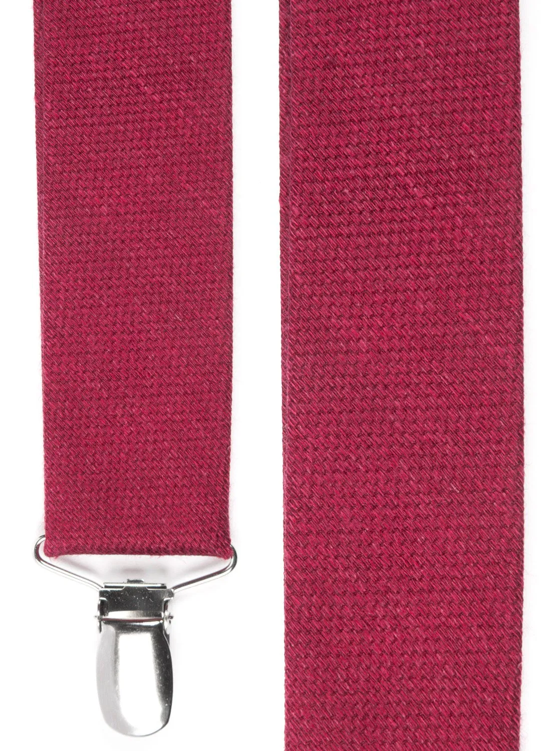 Festival Textured Solid Red Suspender
