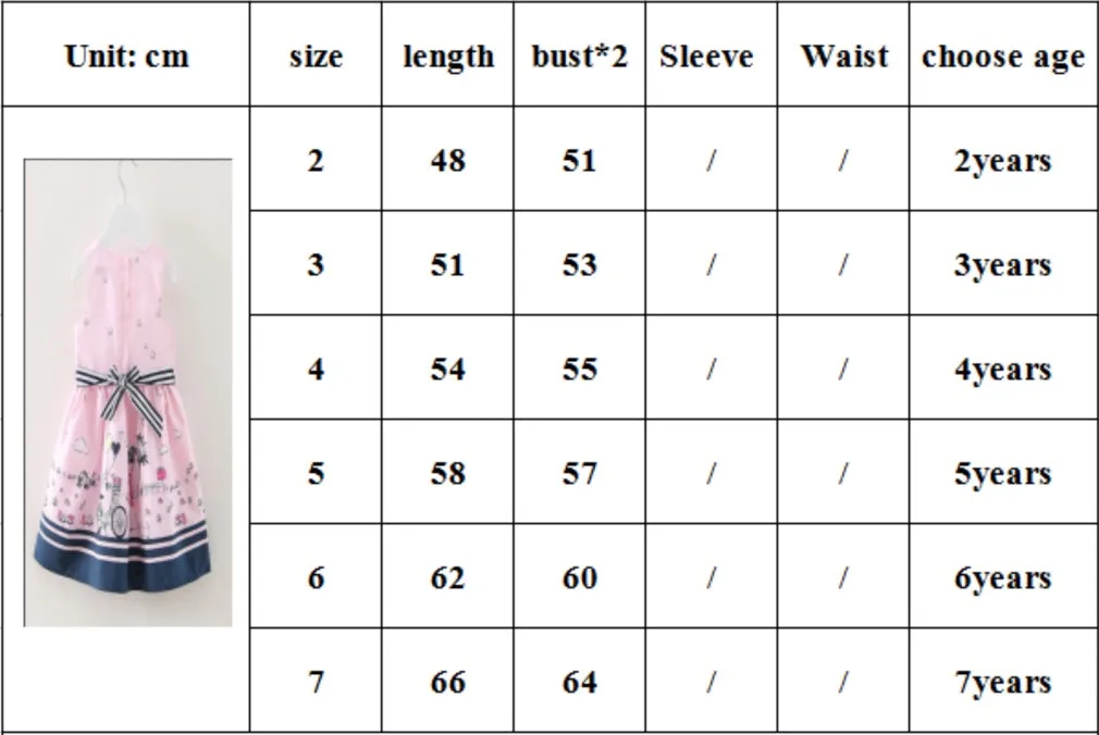 Girls Bicycle Print Dress - ONLY 5 LEFT !!!