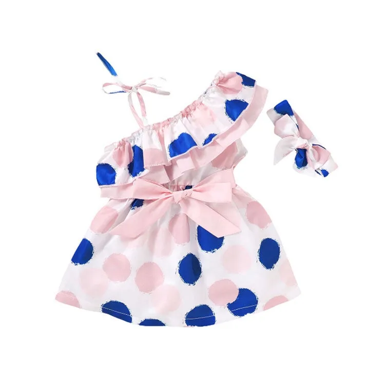 Girls Polka Dot Camisole Dress   Headband - ONLY 3 LEFT !!!