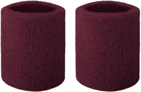 GOGO 2 PCS Terry Cloth Wristband Athletic Wrist Sweatband for Gym Sports