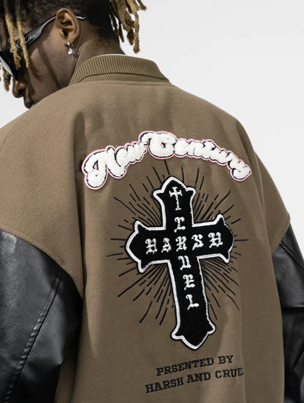 Harsh and Cruel New Century Embroidered Varsity Jacket