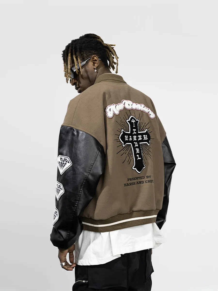 Harsh and Cruel New Century Embroidered Varsity Jacket