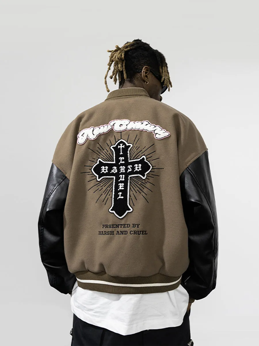 Harsh and Cruel New Century Embroidered Varsity Jacket