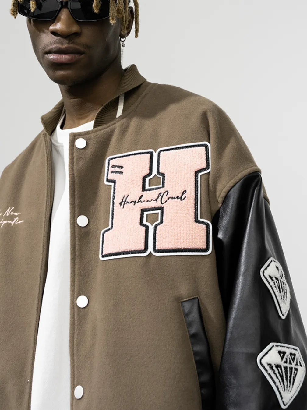 Harsh and Cruel New Century Embroidered Varsity Jacket